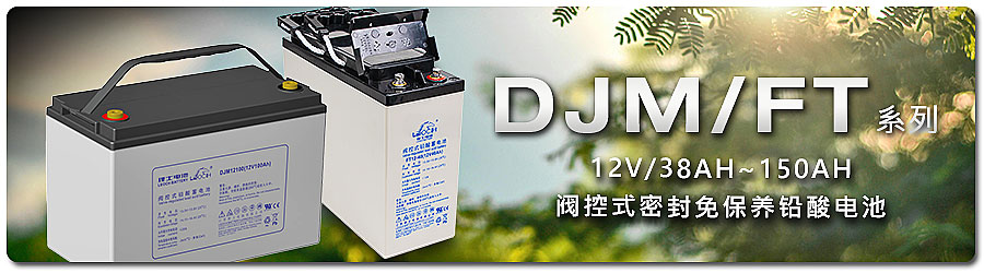 聯源精密｜DJM / FT系列：12V/38~150AH 閥控式密封免保養鉛酸電池